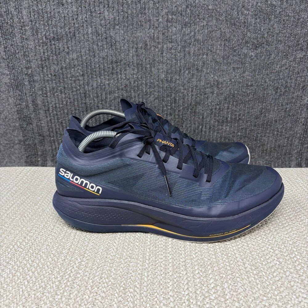 Salomon Phantasm Mood Indigo Night Sky Lunar Rock Blue Running Shoes Mens 11 US